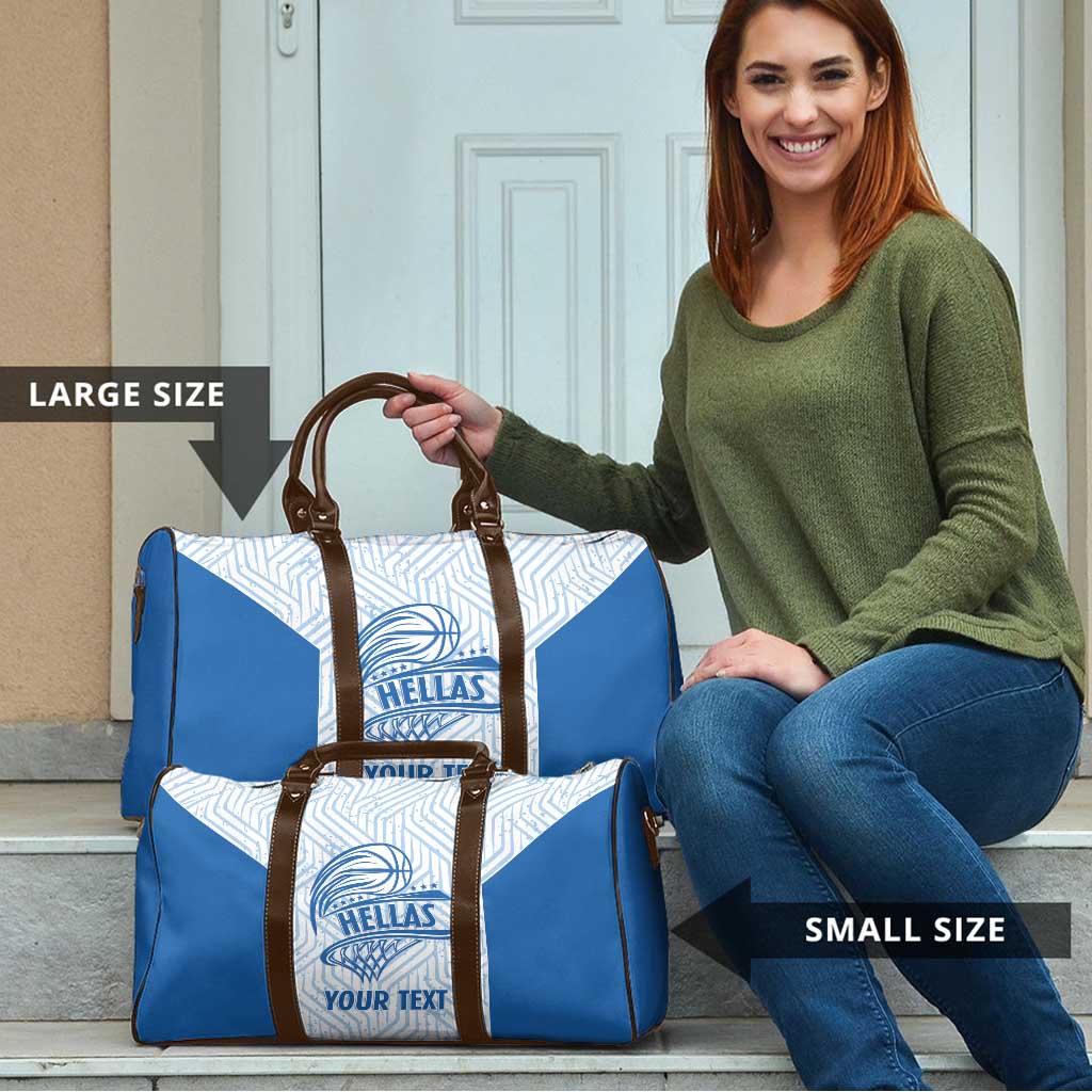 Hellas Basketball Custom Travel Bag Go Greece White Version - Wonder Print Shop
