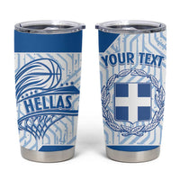 Hellas Basketball Custom Tumbler Cup Go Greece White Version - Wonder Print Shop