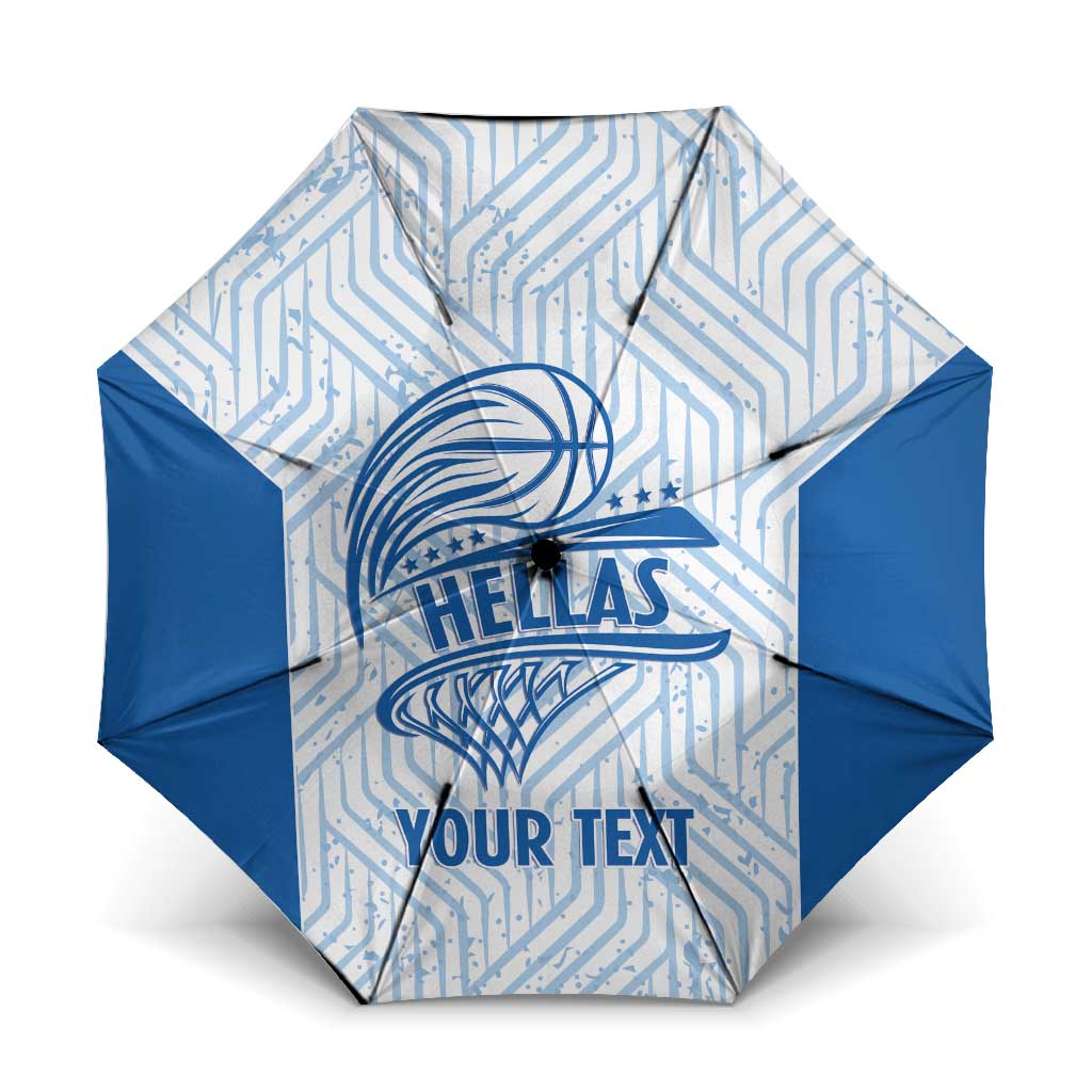 Hellas Basketball Custom Umbrella Go Greece White Version - Wonder Print Shop