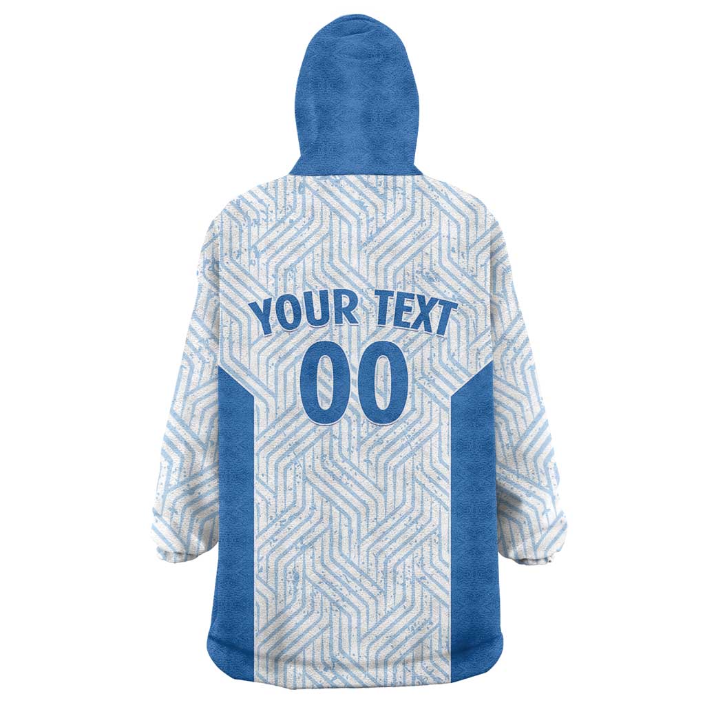 Hellas Basketball Custom Wearable Blanket Hoodie Go Greece White Version - Wonder Print Shop