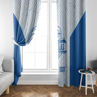 Hellas Basketball Custom Window Curtain Go Greece White Version - Wonder Print Shop