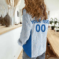 Hellas Basketball Custom Women Casual Shirt Go Greece White Version - Wonder Print Shop