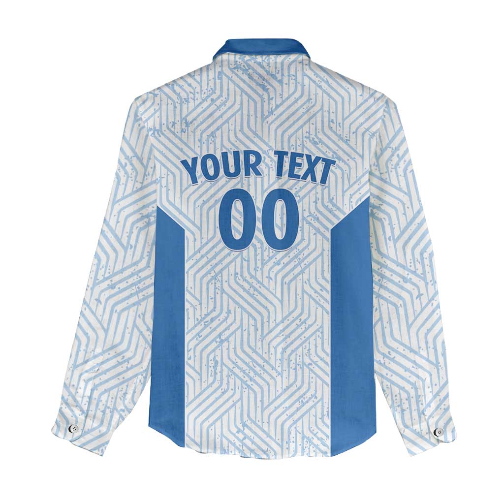 Hellas Basketball Custom Women Casual Shirt Go Greece White Version - Wonder Print Shop