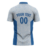 Hellas Basketball Custom Zipper Polo Shirt Go Greece White Version - Wonder Print Shop