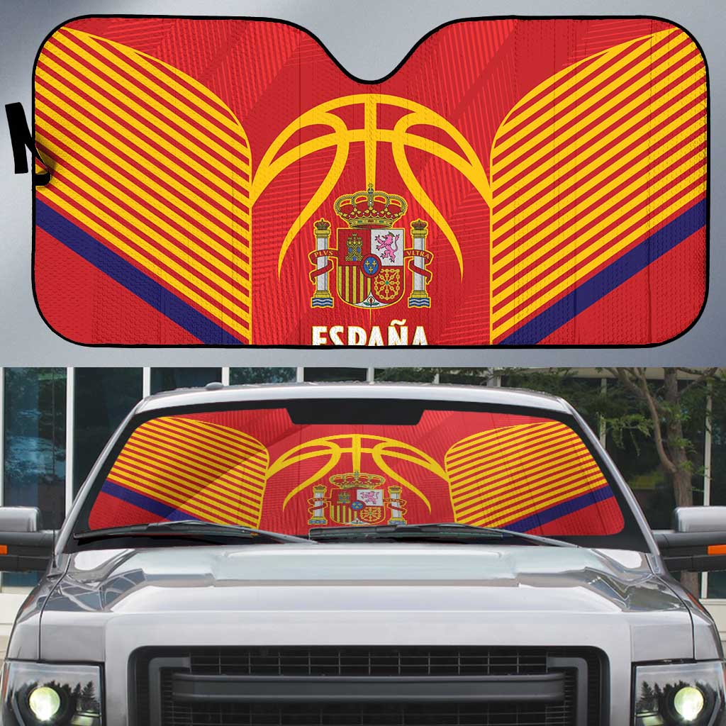 Spain Basketball Auto Sun Shade La Roja Go Champions - Wonder Print Shop