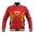 Spain Basketball Custom Baseball Jacket La Roja Go Champions - Wonder Print Shop