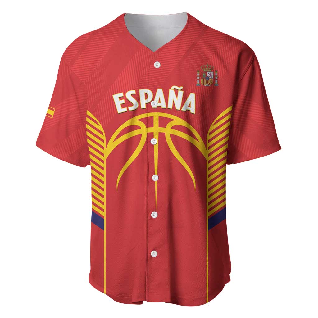 Spain Basketball Custom Baseball Jersey La Roja Go Champions - Wonder Print Shop