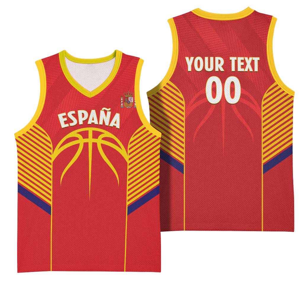 Spain Basketball Custom Basketball Jersey La Roja Go Champions - Wonder Print Shop
