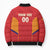 Spain Basketball Custom Bomber Puffer Jacket La Roja Go Champions - Wonder Print Shop