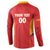 Spain Basketball Custom Button Sweatshirt La Roja Go Champions - Wonder Print Shop