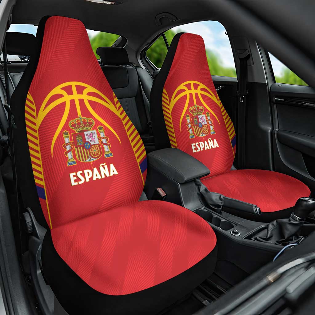 Spain Basketball Car Seat Cover La Roja Go Champions - Wonder Print Shop
