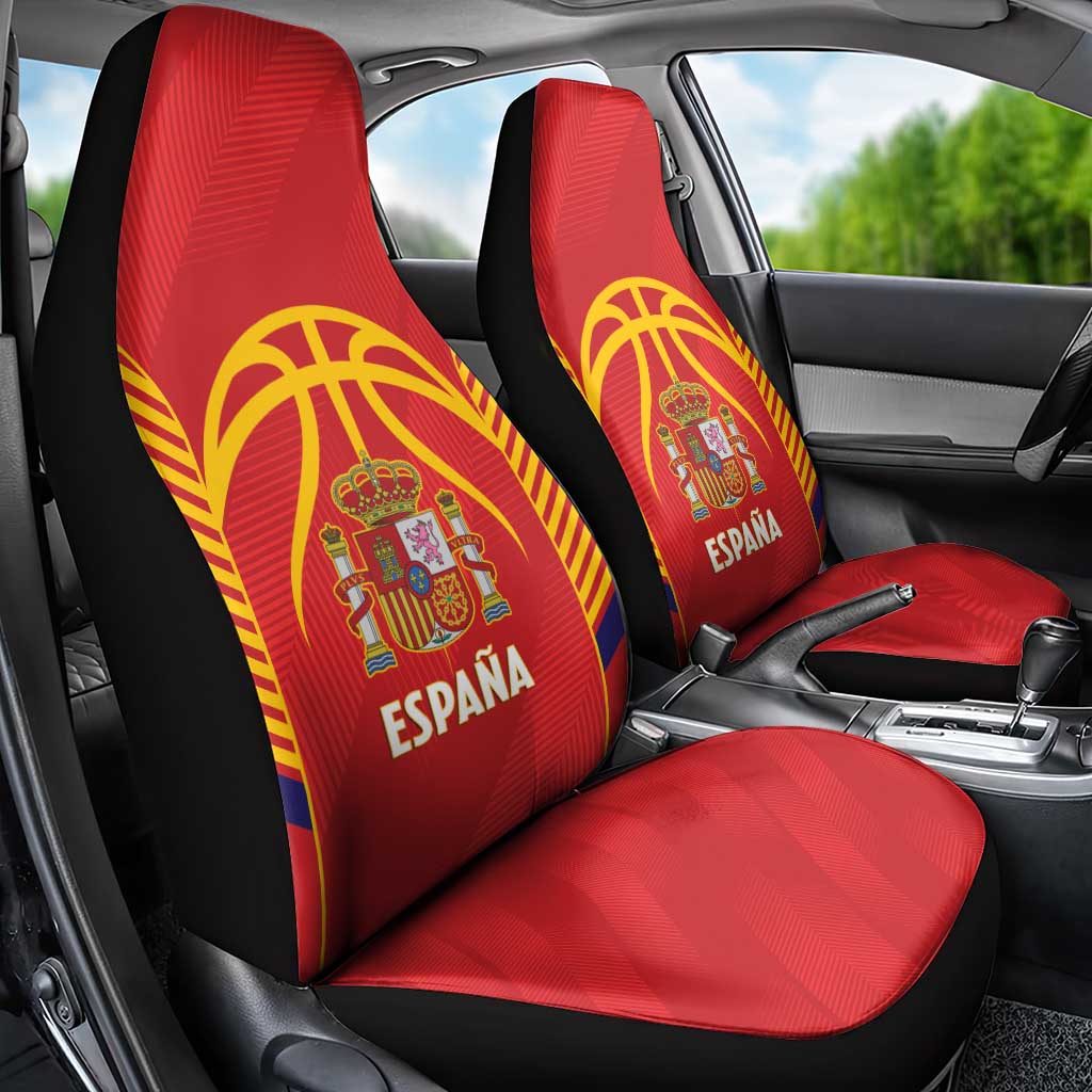 Spain Basketball Car Seat Cover La Roja Go Champions - Wonder Print Shop