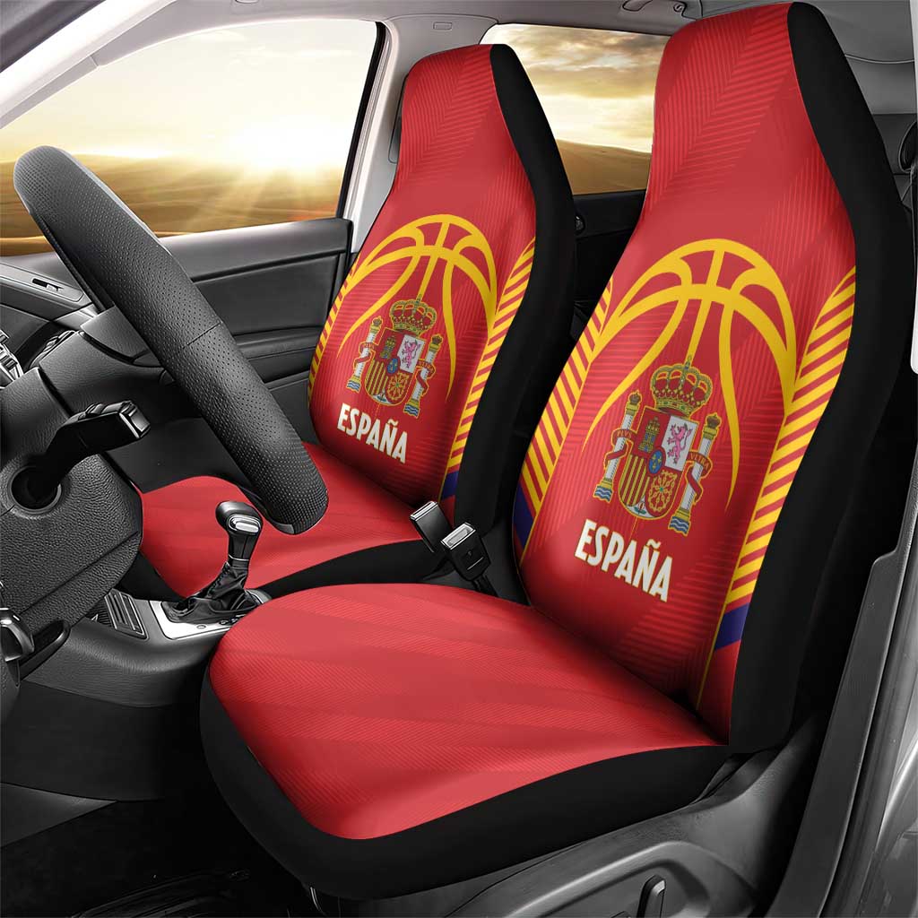 Spain Basketball Car Seat Cover La Roja Go Champions - Wonder Print Shop
