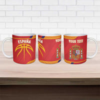 Spain Basketball Custom Ceramic Mug La Roja Go Champions - Wonder Print Shop