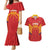 Spain Basketball Custom Couples Matching Mermaid Dress and Hawaiian Shirt La Roja Go Champions - Wonder Print Shop