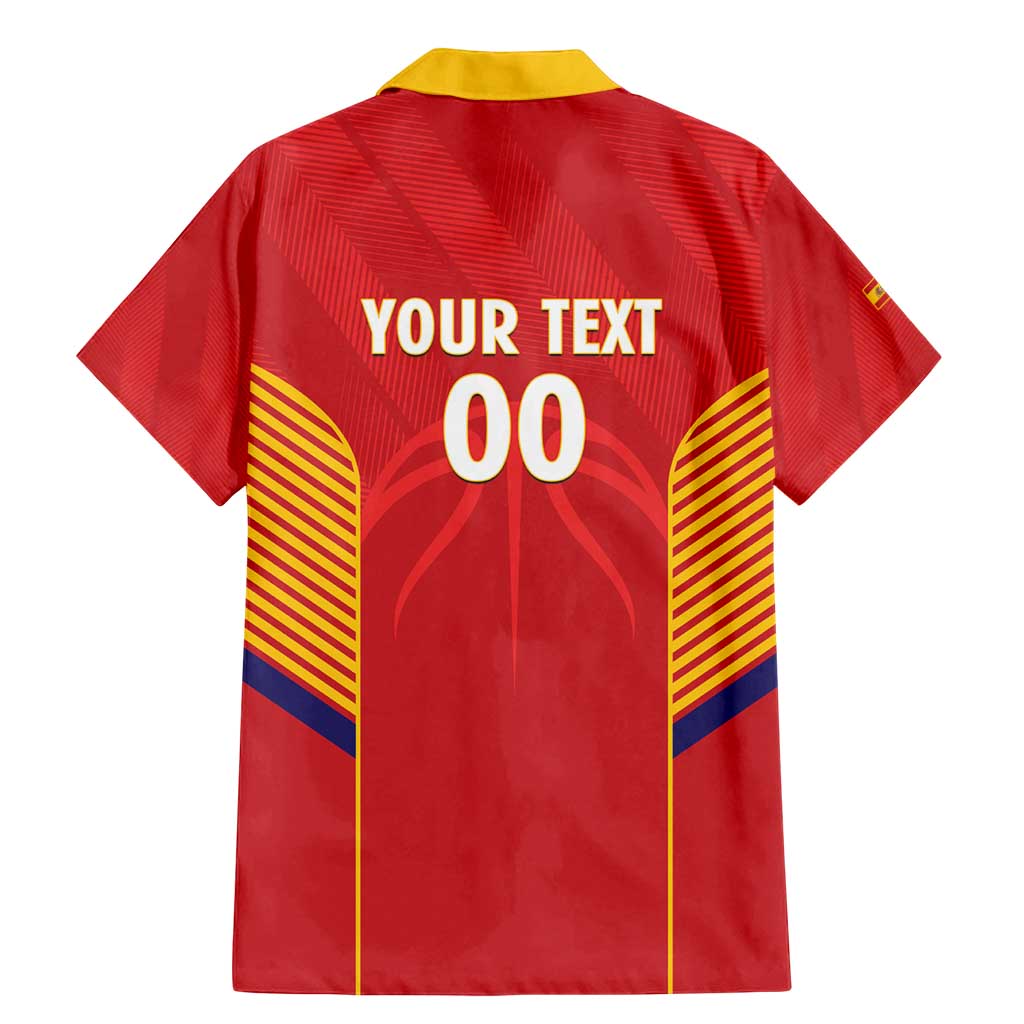 Spain Basketball Custom Family Matching Mermaid Dress and Hawaiian Shirt La Roja Go Champions - Wonder Print Shop