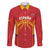 Spain Basketball Custom Family Matching Off The Shoulder Long Sleeve Dress and Hawaiian Shirt La Roja Go Champions - Wonder Print Shop