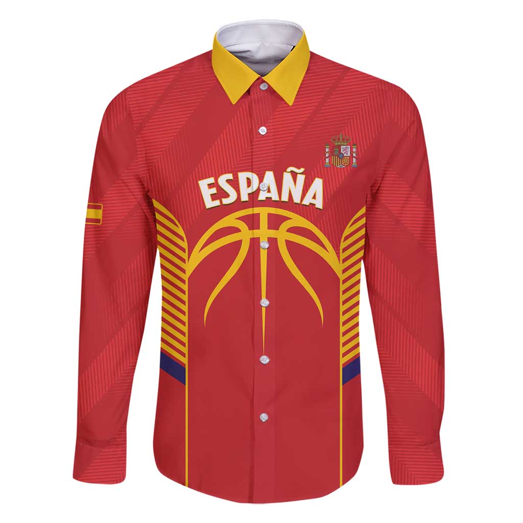 Spain Basketball Custom Family Matching Off Shoulder Short Dress and Hawaiian Shirt La Roja Go Champions - Wonder Print Shop