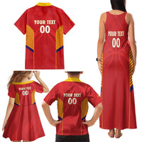 Spain Basketball Custom Family Matching Tank Maxi Dress and Hawaiian Shirt La Roja Go Champions - Wonder Print Shop