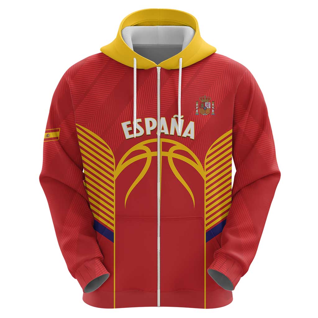 Spain Basketball Custom Hoodie La Roja Go Champions - Wonder Print Shop