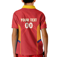 Spain Basketball Custom Kid Polo Shirt La Roja Go Champions - Wonder Print Shop