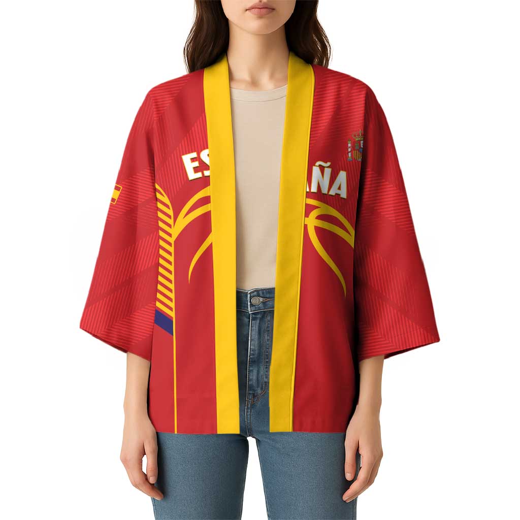 Spain Basketball Custom Kimono La Roja Go Champions - Wonder Print Shop