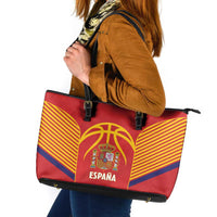Spain Basketball Leather Tote Bag La Roja Go Champions - Wonder Print Shop