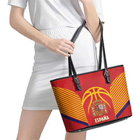Spain Basketball Leather Tote Bag La Roja Go Champions - Wonder Print Shop