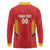 Spain Basketball Custom Long Sleeve Polo Shirt La Roja Go Champions - Wonder Print Shop