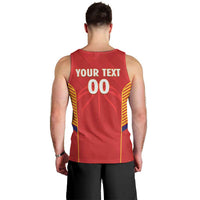 Spain Basketball Custom Men Tank Top La Roja Go Champions - Wonder Print Shop