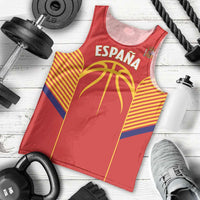 Spain Basketball Custom Men Tank Top La Roja Go Champions - Wonder Print Shop