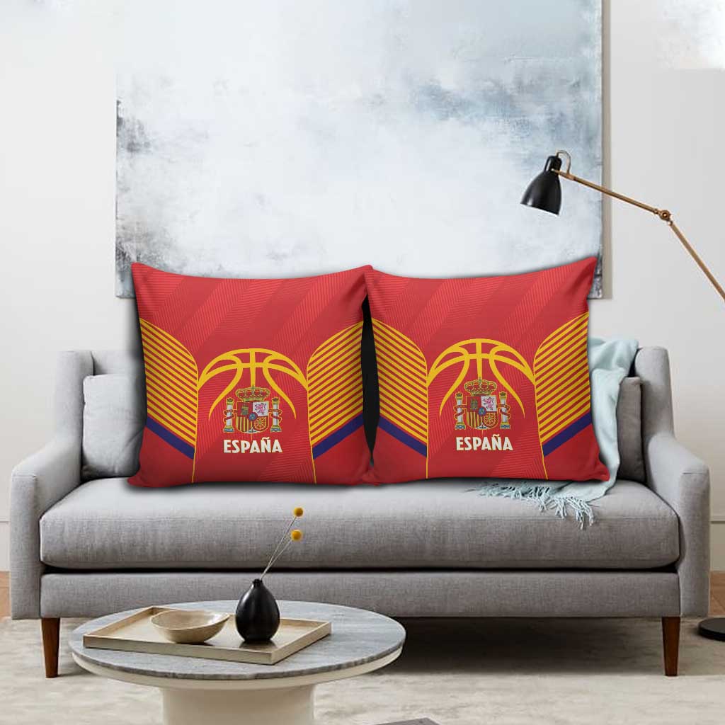 Spain Basketball Pillow Cover La Roja Go Champions - Wonder Print Shop