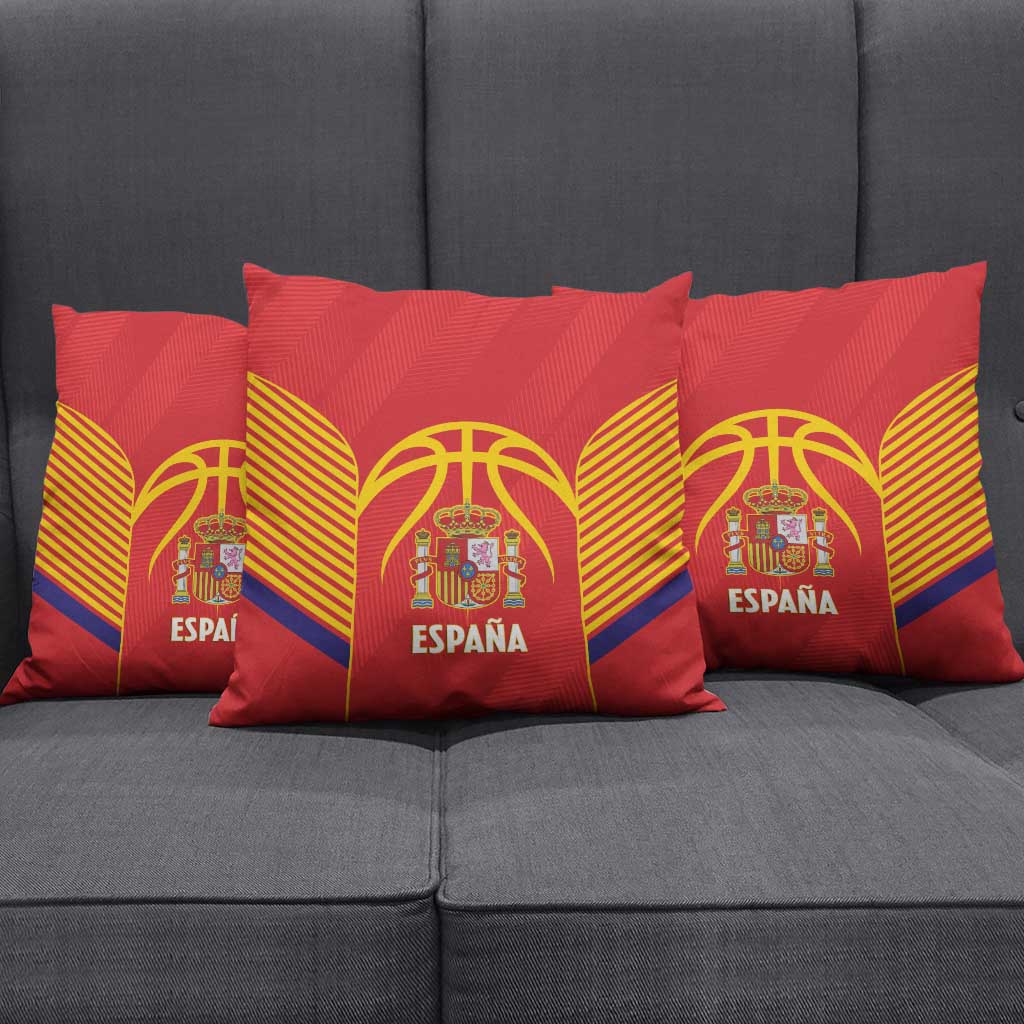 Spain Basketball Pillow Cover La Roja Go Champions - Wonder Print Shop
