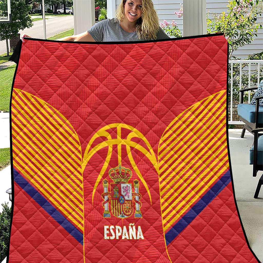 Spain Basketball Quilt La Roja Go Champions - Wonder Print Shop