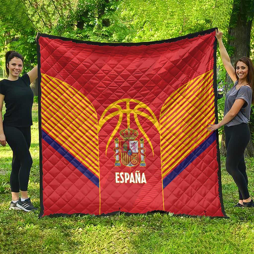 Spain Basketball Quilt La Roja Go Champions - Wonder Print Shop