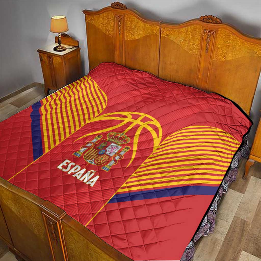 Spain Basketball Quilt La Roja Go Champions - Wonder Print Shop