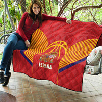 Spain Basketball Quilt La Roja Go Champions - Wonder Print Shop
