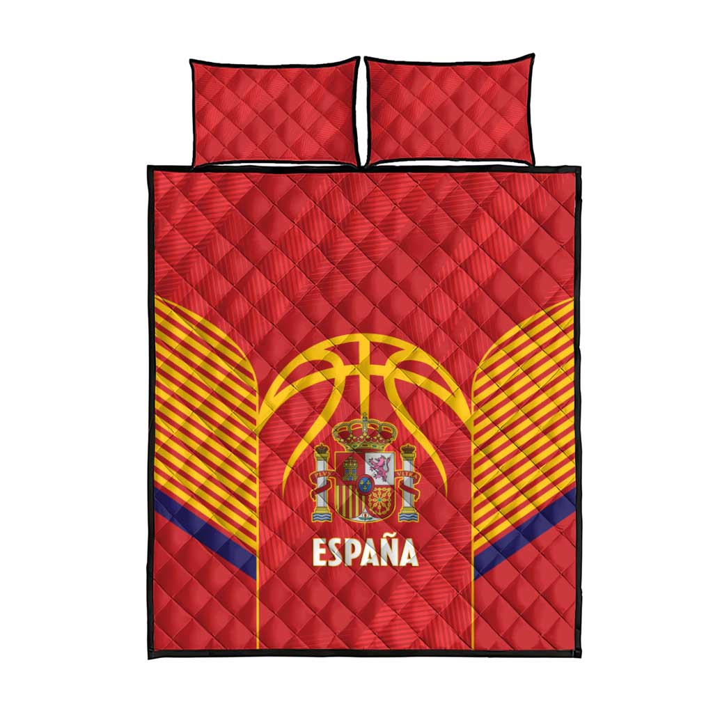 Spain Basketball Quilt Bed Set La Roja Go Champions - Wonder Print Shop