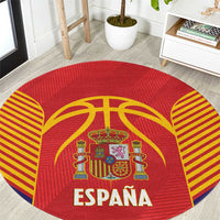 Spain Basketball Round Carpet La Roja Go Champions - Wonder Print Shop