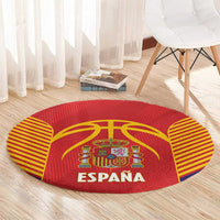 Spain Basketball Round Carpet La Roja Go Champions - Wonder Print Shop