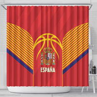 Spain Basketball Shower Curtain La Roja Go Champions - Wonder Print Shop