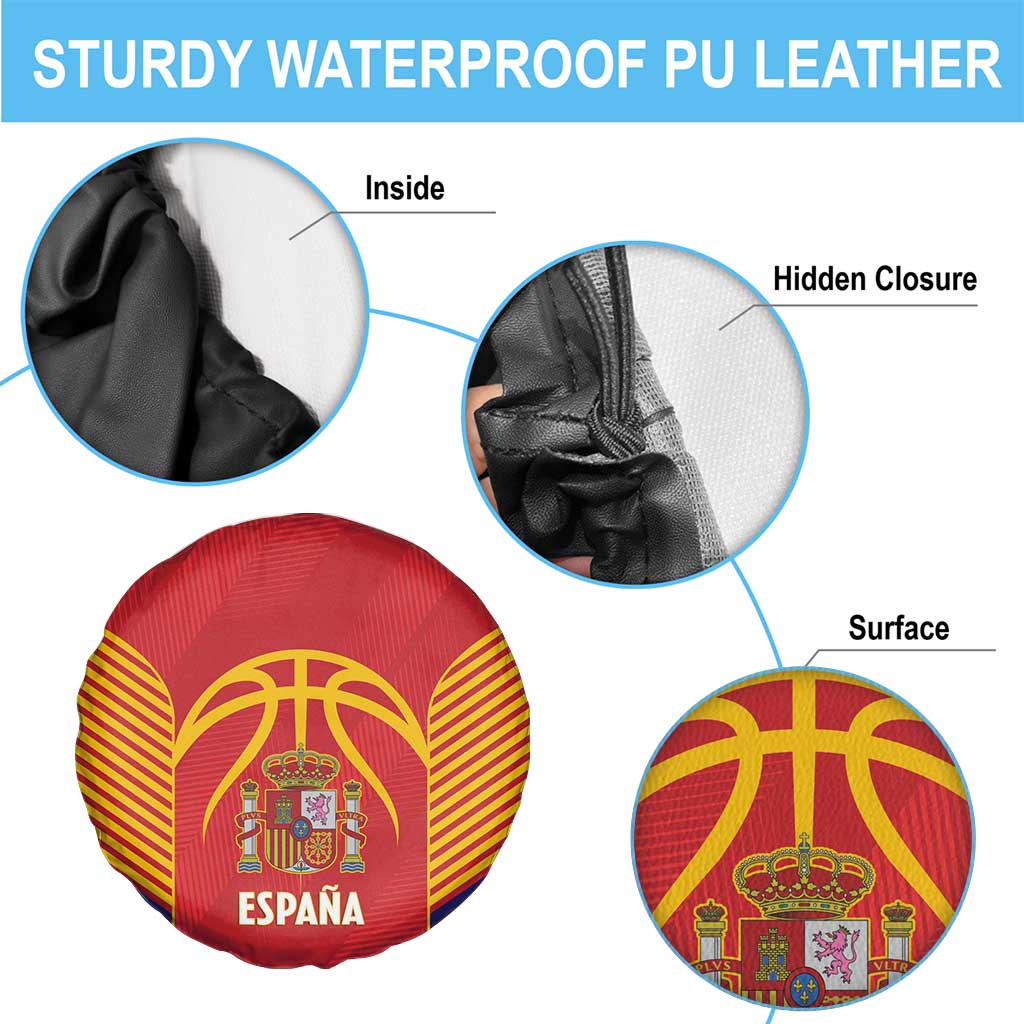 Spain Basketball Spare Tire Cover La Roja Go Champions - Wonder Print Shop