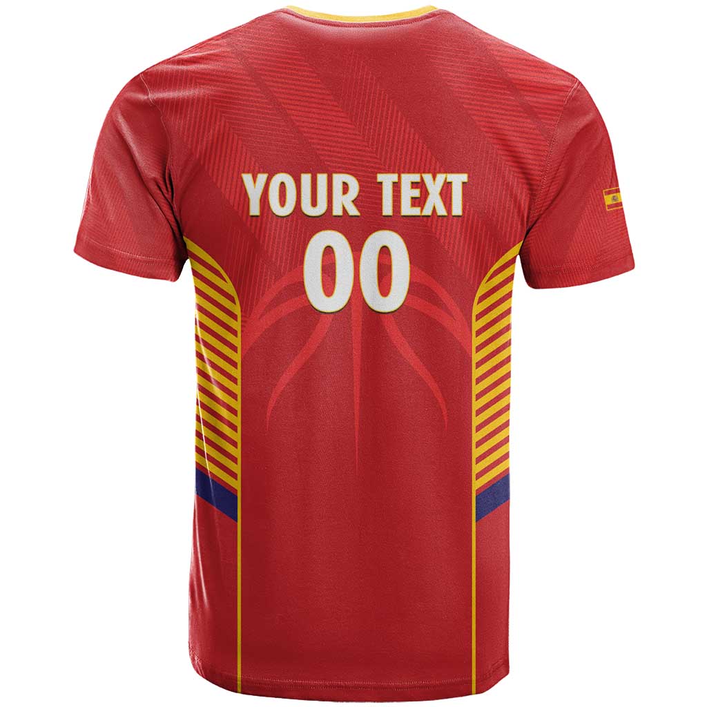Spain Basketball Custom T Shirt La Roja Go Champions - Wonder Print Shop