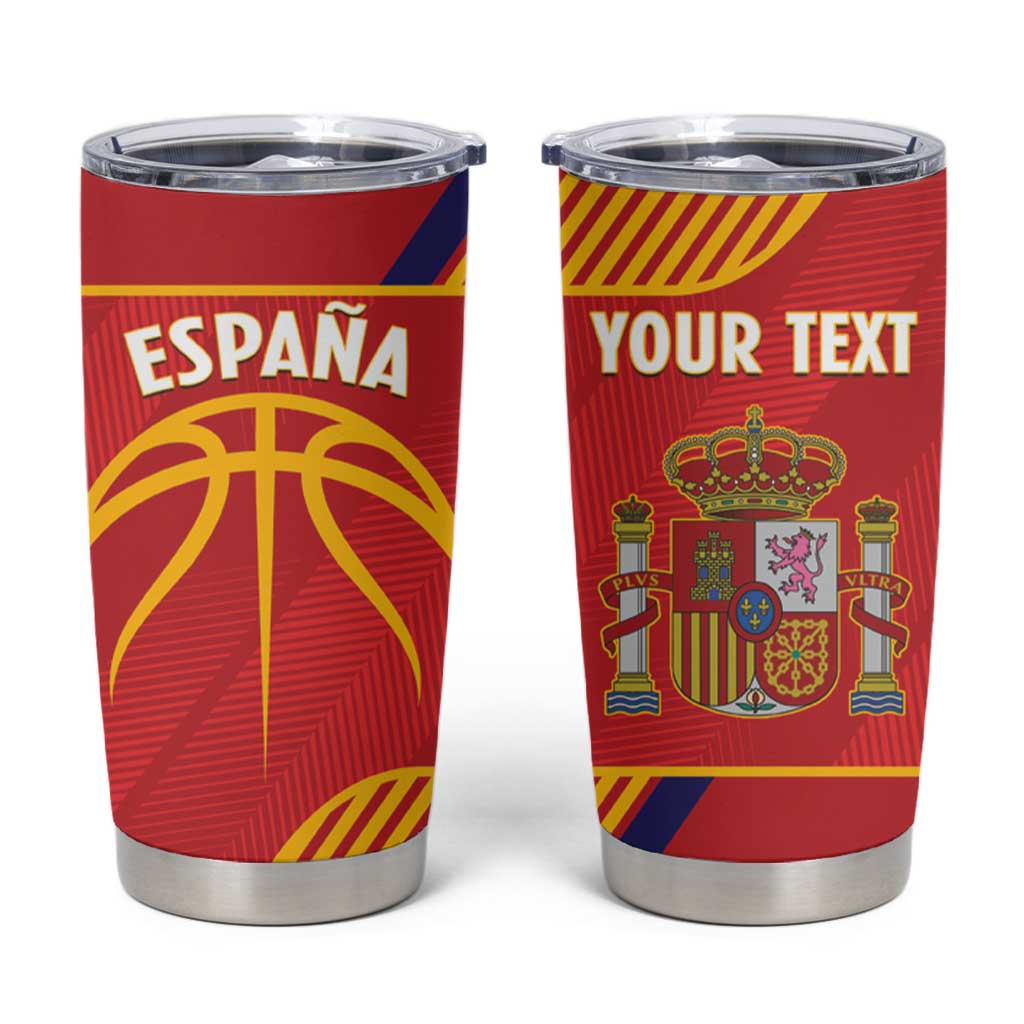 Spain Basketball Custom Tumbler Cup La Roja Go Champions - Wonder Print Shop