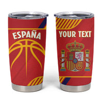 Spain Basketball Custom Tumbler Cup La Roja Go Champions - Wonder Print Shop