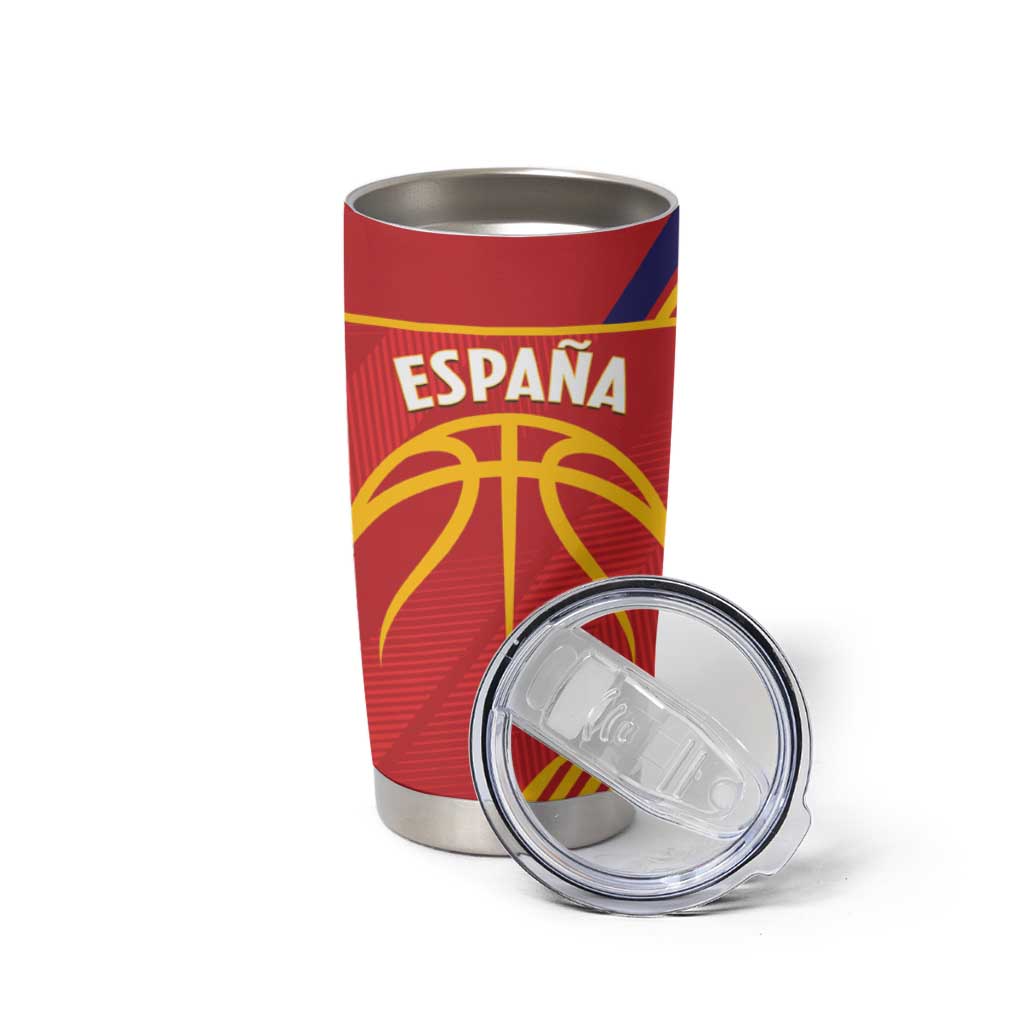 Spain Basketball Custom Tumbler Cup La Roja Go Champions - Wonder Print Shop
