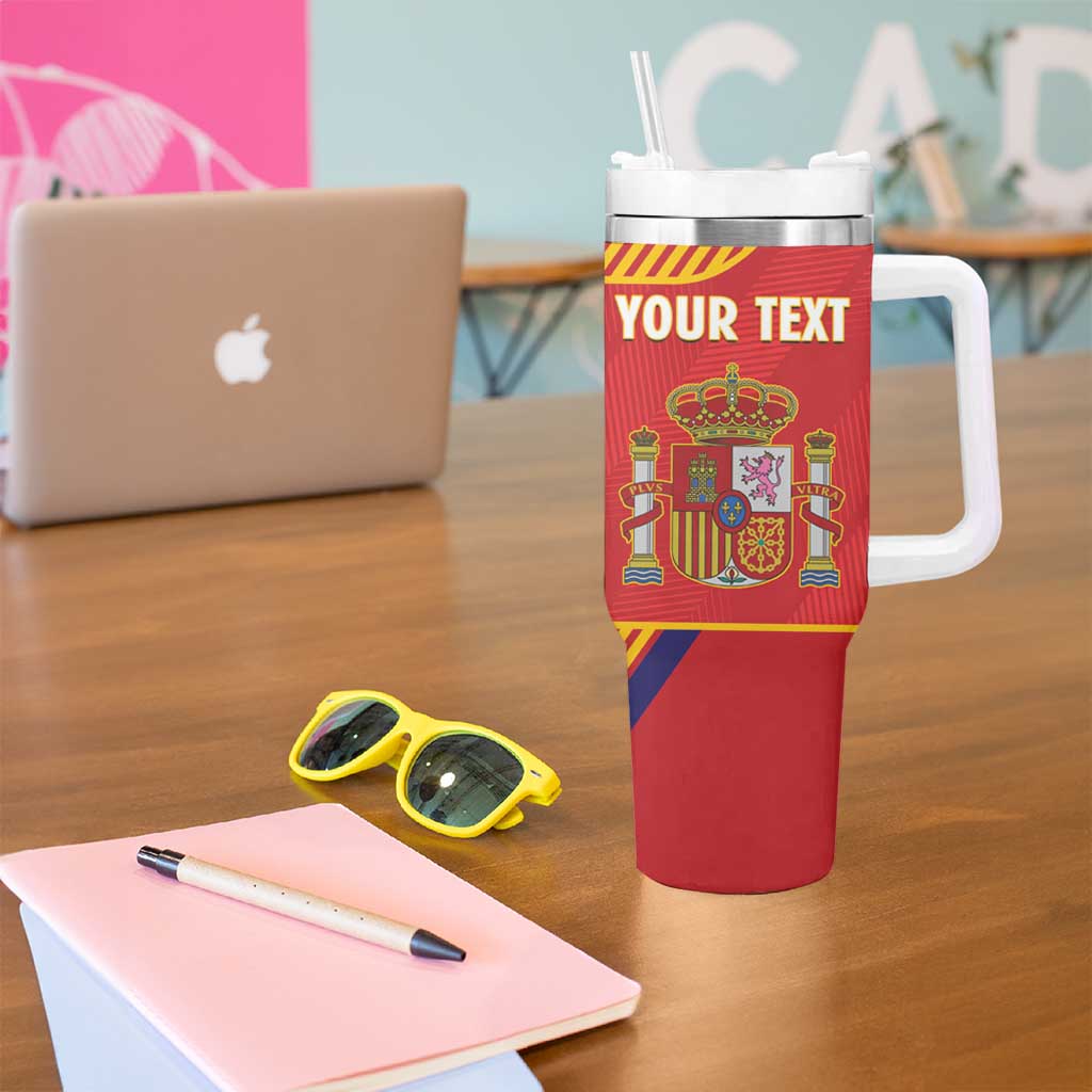 Spain Basketball Custom Tumbler With Handle La Roja Go Champions - Wonder Print Shop