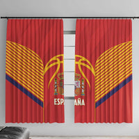 Spain Basketball Window Curtain La Roja Go Champions - Wonder Print Shop