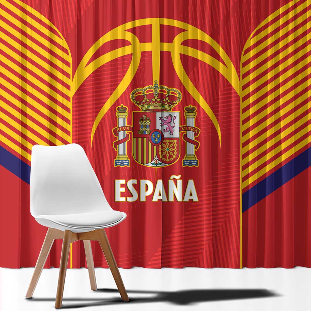 Spain Basketball Window Curtain La Roja Go Champions - Wonder Print Shop