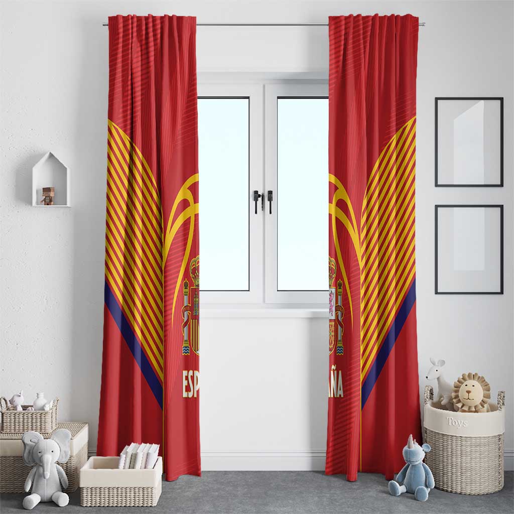 Spain Basketball Window Curtain La Roja Go Champions - Wonder Print Shop